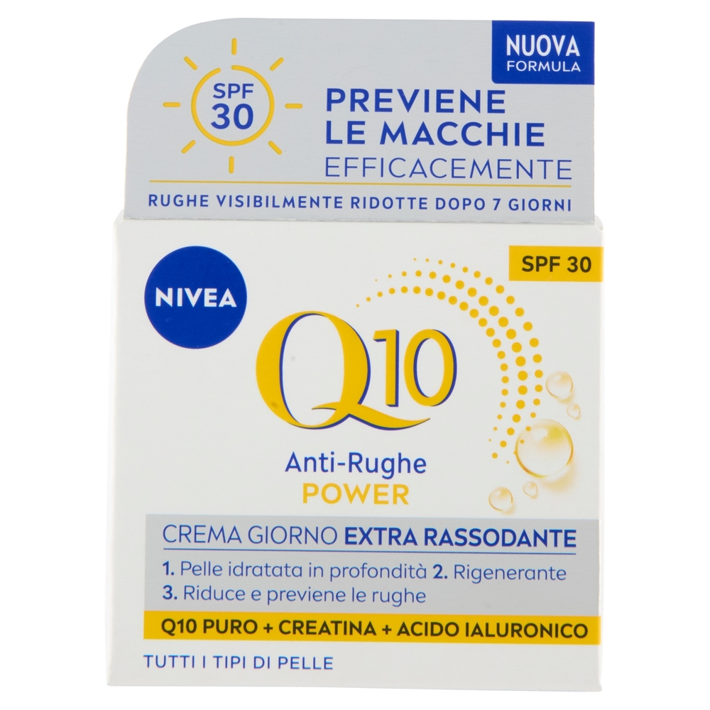 Nivea Q10 Anti-Rughe Power Crema Giorno Extra Rassodante SPF 30 Tutti i Tipi di Pelle 50 ml
